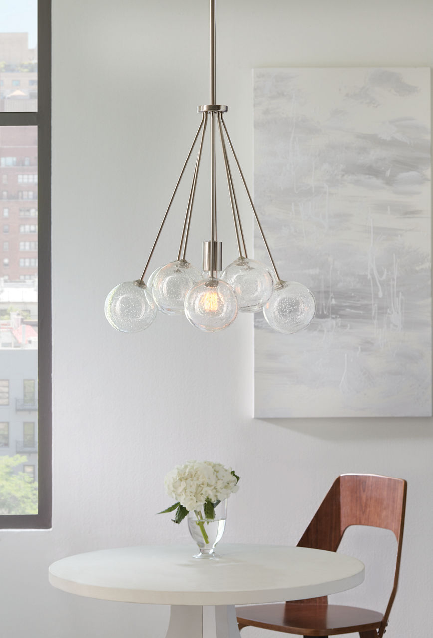 Bronzeville One Light Pendant | Satin Brass