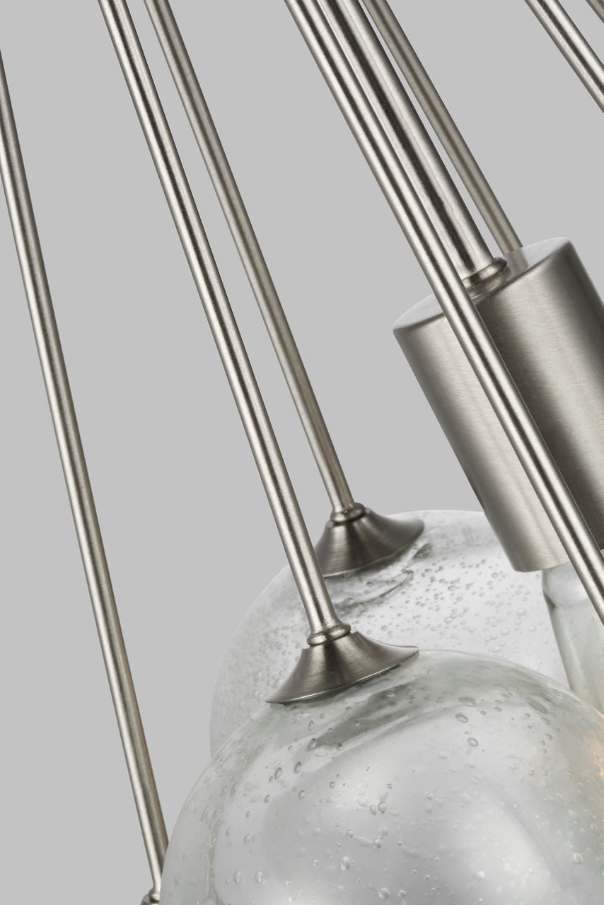 Bronzeville One Light Pendant | Brushed Nickel