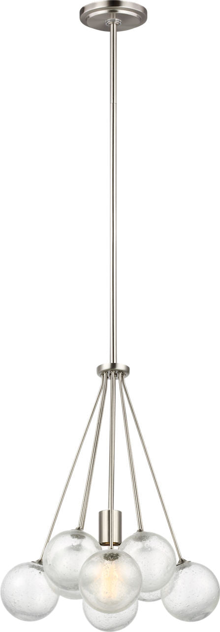 Bronzeville One Light Pendant | Brushed Nickel