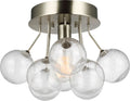 Bronzeville One Light Semi-Flush Mount Brushed Nickel