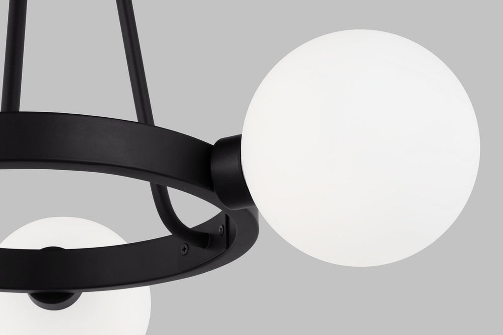 Clybourn Three Light Chandelier Midnight Black