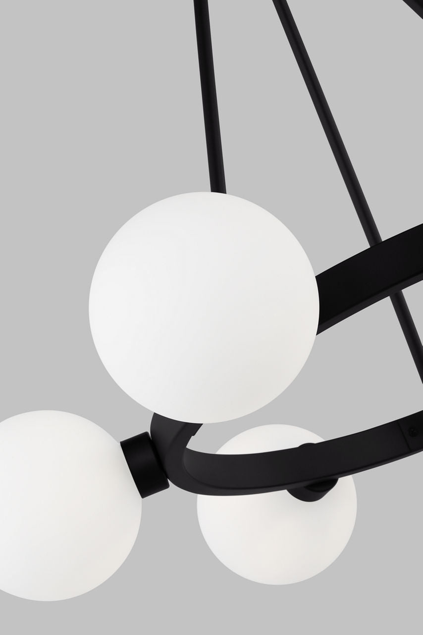 Clybourn Six Light Chandelier Midnight Black