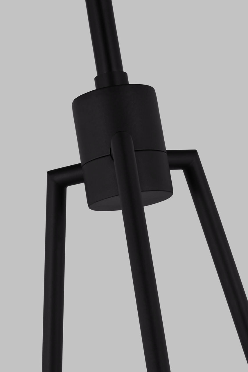 Clybourn Three Light Chandelier Midnight Black