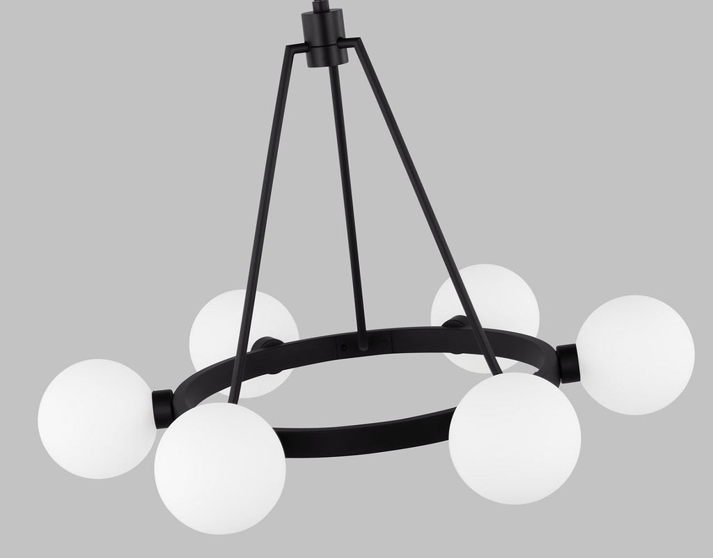 Clybourn Six Light Chandelier Midnight Black