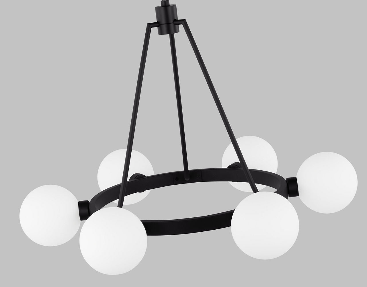 Clybourn Six Light Chandelier Midnight Black