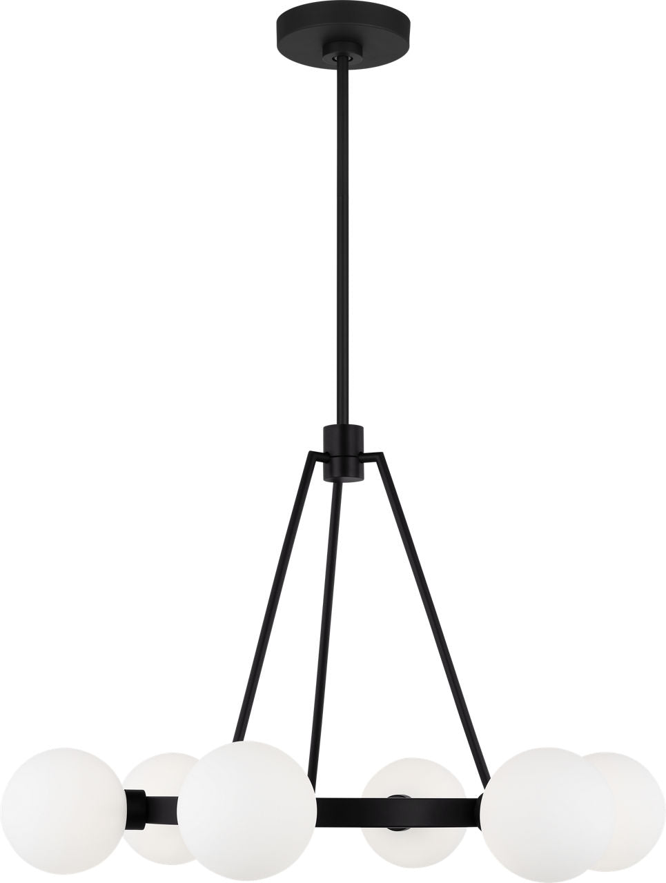 Clybourn Six Light Chandelier Midnight Black