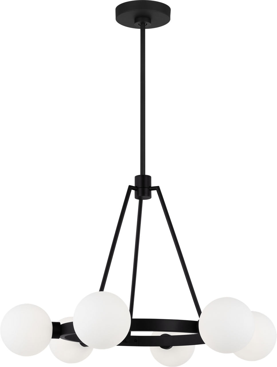 Clybourn Six Light Chandelier Midnight Black