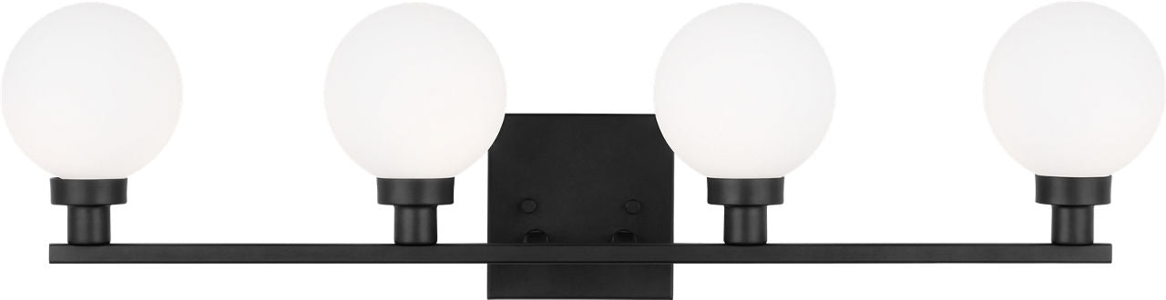 Clybourn Four Light Wall / Bath Midnight Black