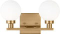 Clybourn Two Light Wall / Bath Satin Brass