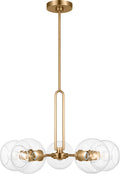 Codyn Five Light Medium Chandelier Satin Brass