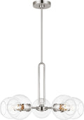 Codyn Five Light Medium Chandelier Brushed Nickel
