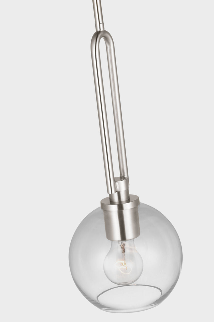 Codyn One Light Mini-Pendant Brushed Nickel Bulbs Inc
