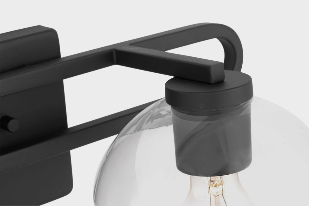 Codyn Two Light Wall / Bath Midnight Black Bulbs Inc