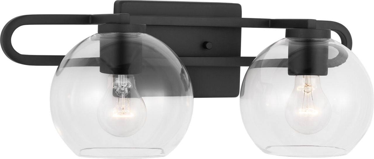 Codyn Two Light Wall / Bath Midnight Black