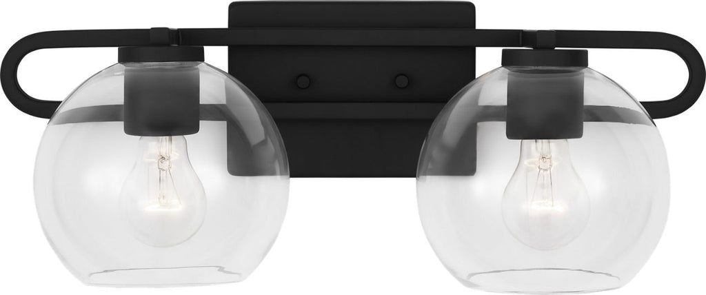 Codyn Two Light Wall / Bath Midnight Black Bulbs Inc