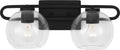 Codyn Two Light Wall / Bath Midnight Black Bulbs Inc
