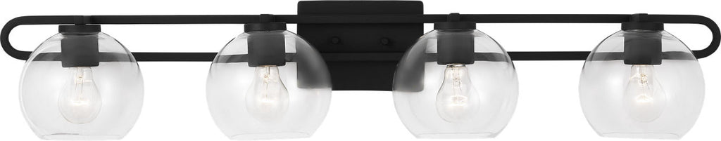 Codyn Four Light Wall / Bath Midnight Black Bulbs Inc