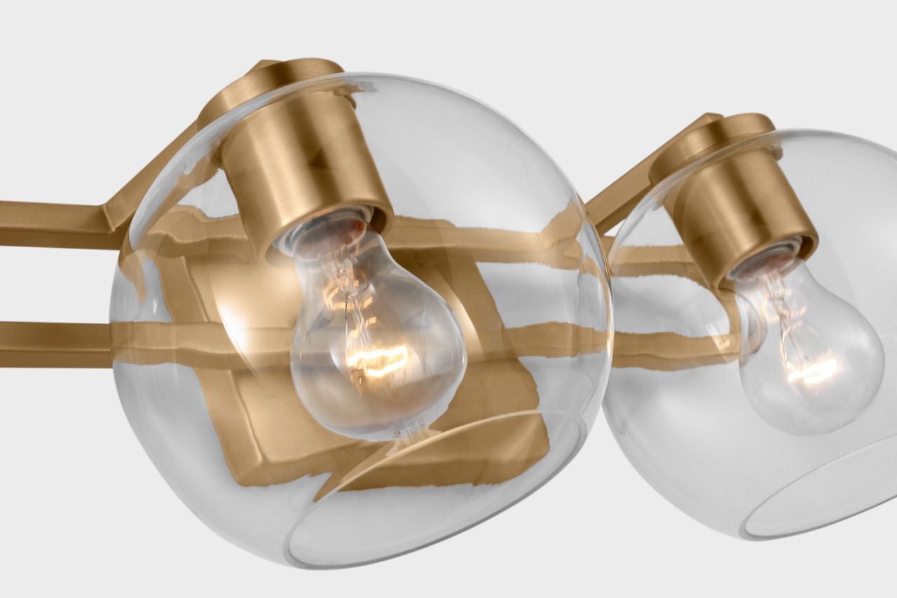 Codyn Two Light Wall / Bath Satin Brass Bulbs Inc