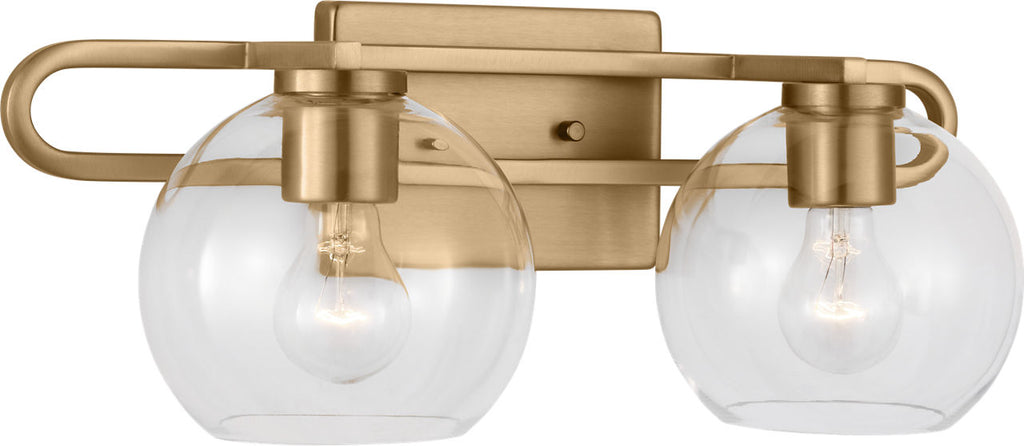 Codyn Two Light Wall / Bath Satin Brass
