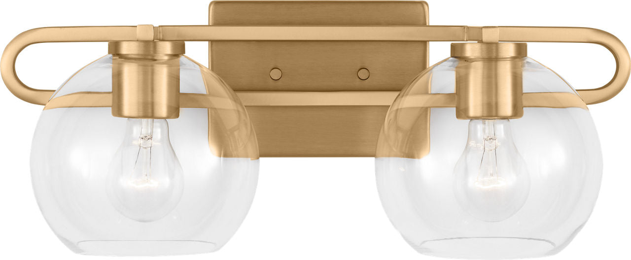 Codyn Two Light Wall / Bath Satin Brass