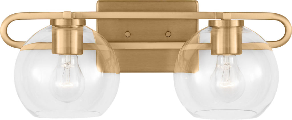 Codyn Two Light Wall / Bath Satin Brass Bulbs Inc