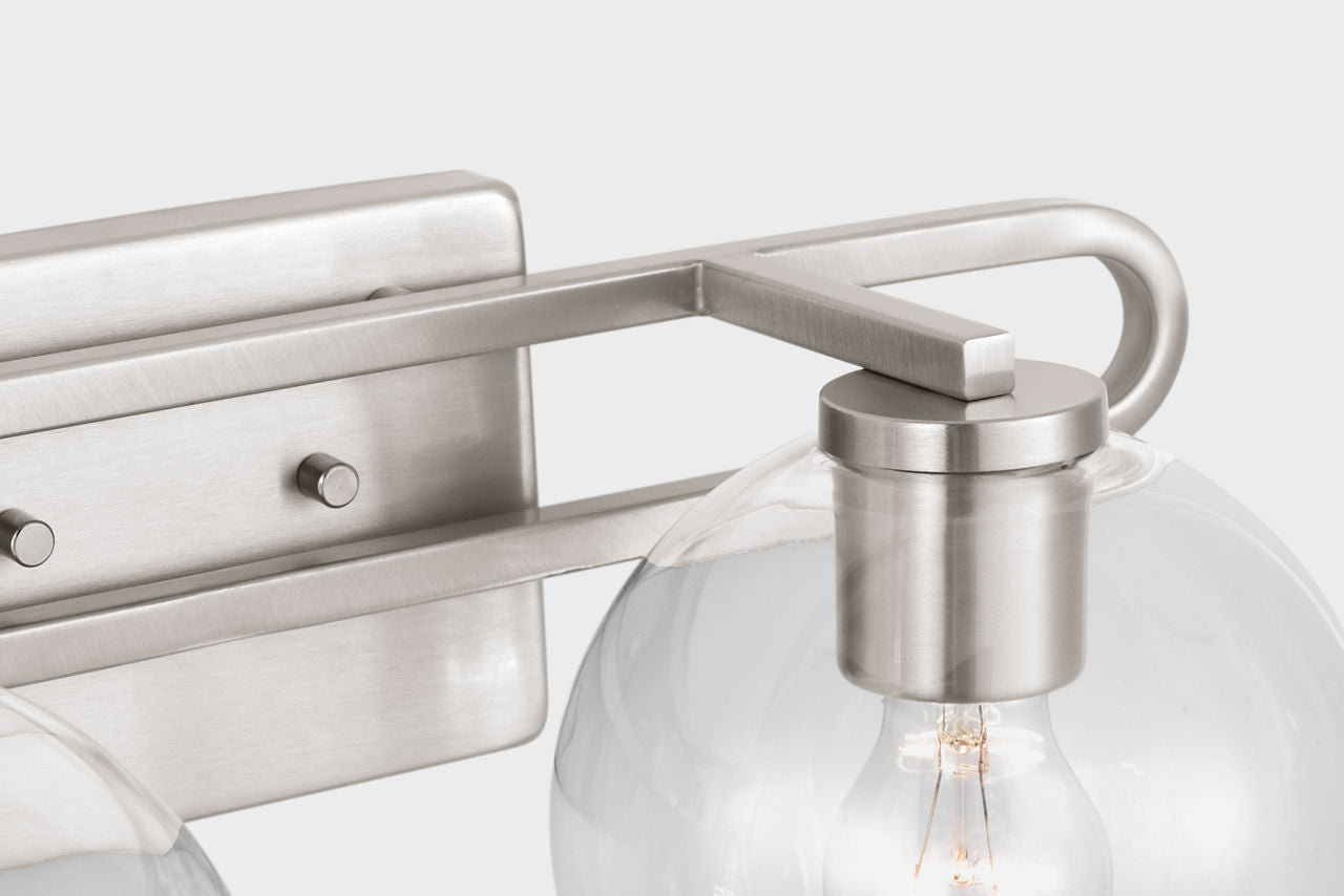 Codyn Two Light Wall / Bath Brushed Nickel Bulbs Included