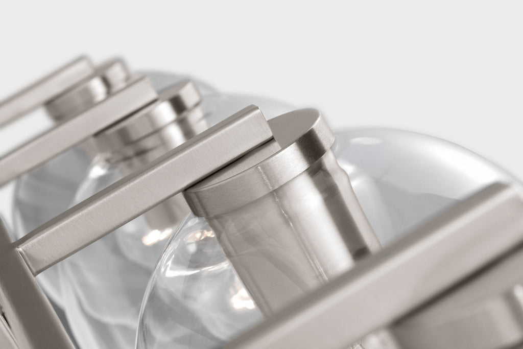 Codyn Four Light Wall / Bath Brushed Nickel Bulbs Inc
