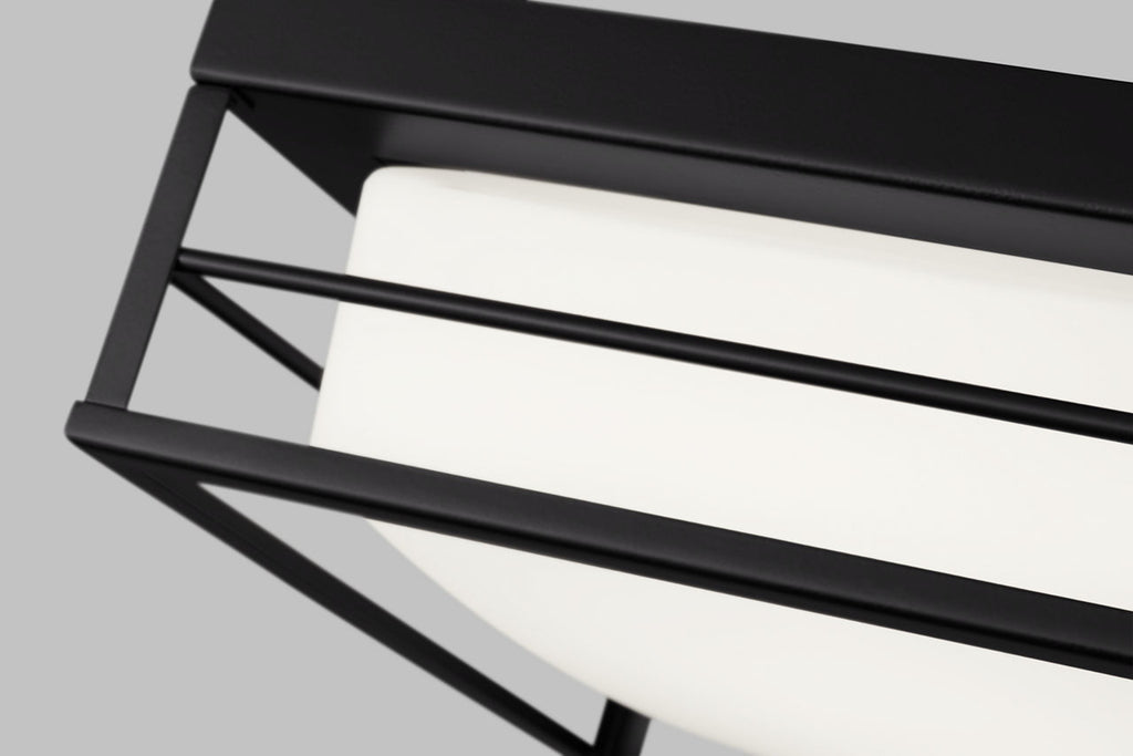 Dearborn Small LED Flush Mount Midnight Black Bulbs Inc