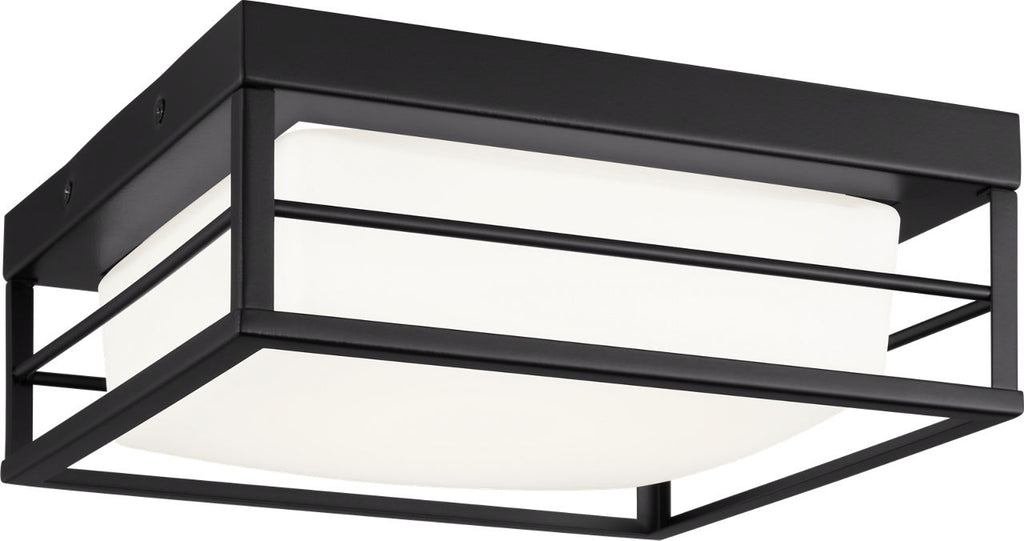 Dearborn Small LED Flush Mount Midnight Black Bulbs Inc
