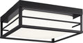 Dearborn Small LED Flush Mount Midnight Black Bulbs Inc