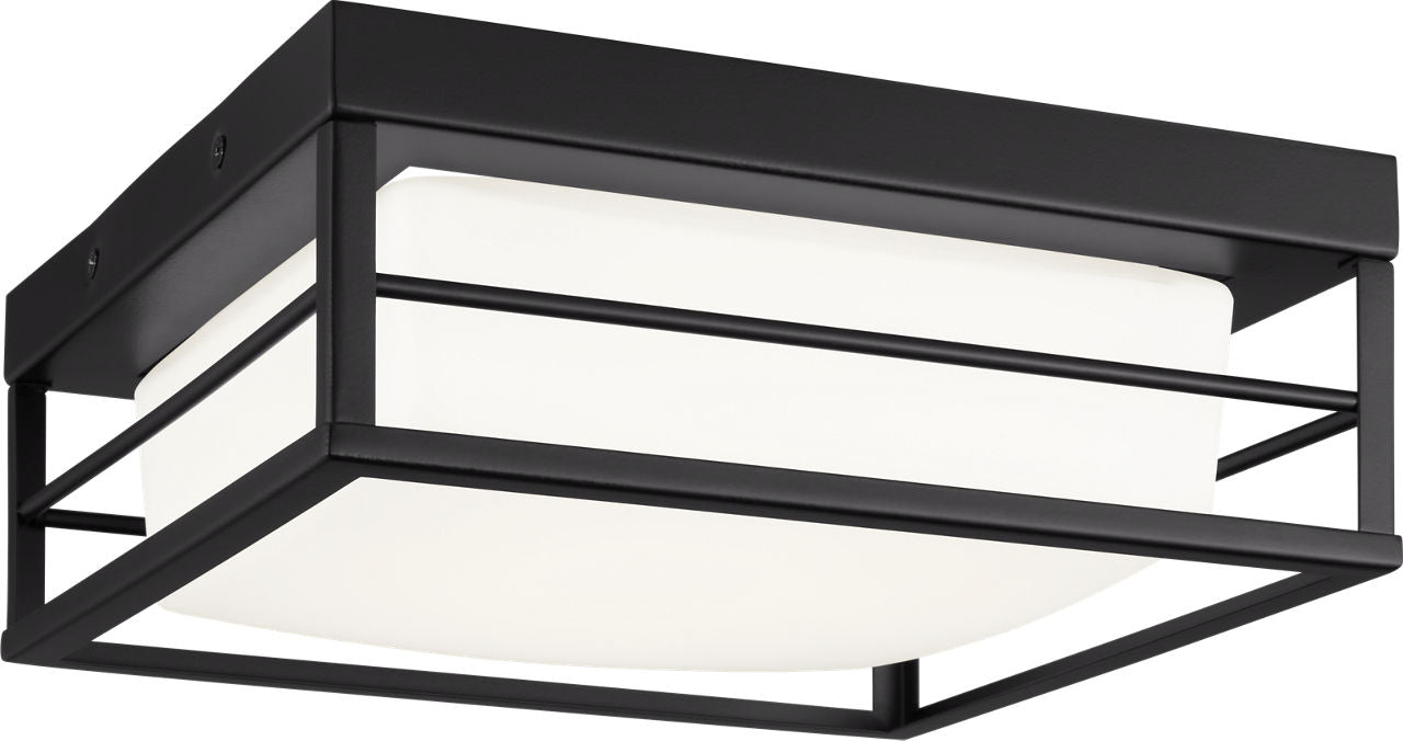 Dearborn Small LED Flush Mount Midnight Black Bulbs Inc