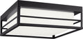 Dearborn Medium LED Flush Mount Midnight Black Bulbs Inc