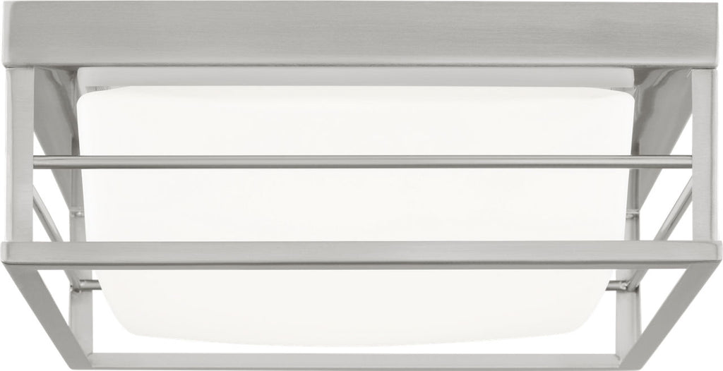 Dearborn Small LED Flush Mount Brushed Nickel Bulbs Inc