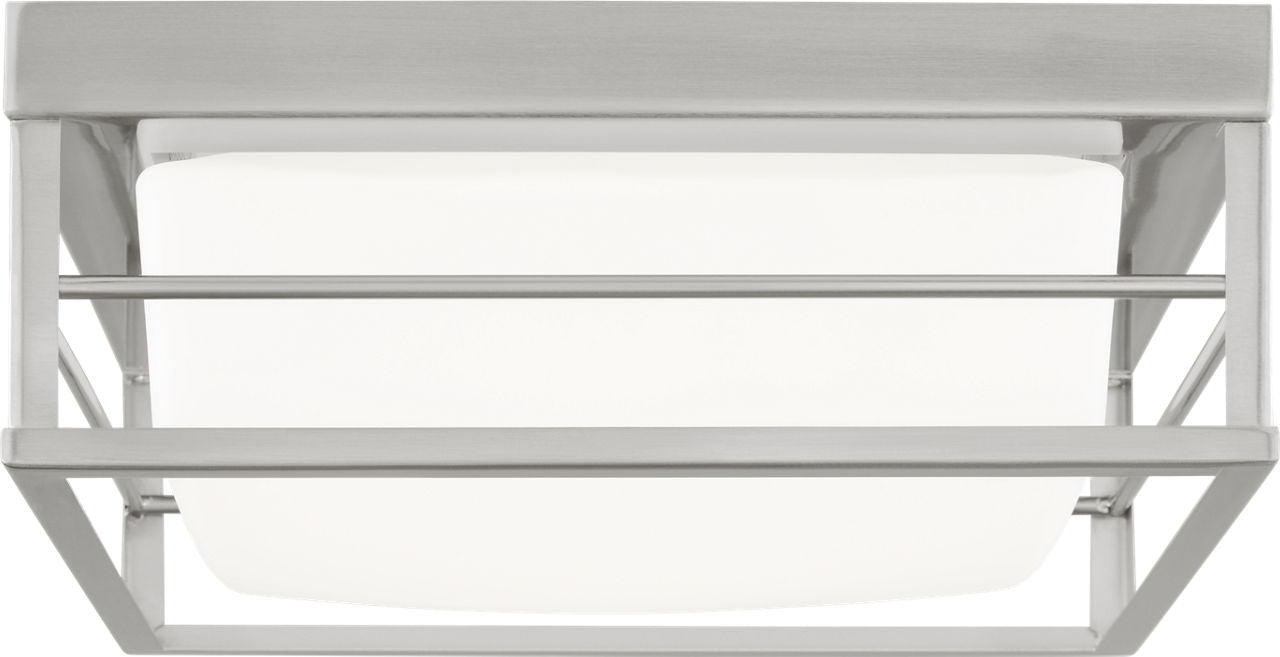 Dearborn Small LED Flush Mount Brushed Nickel Bulbs Inc