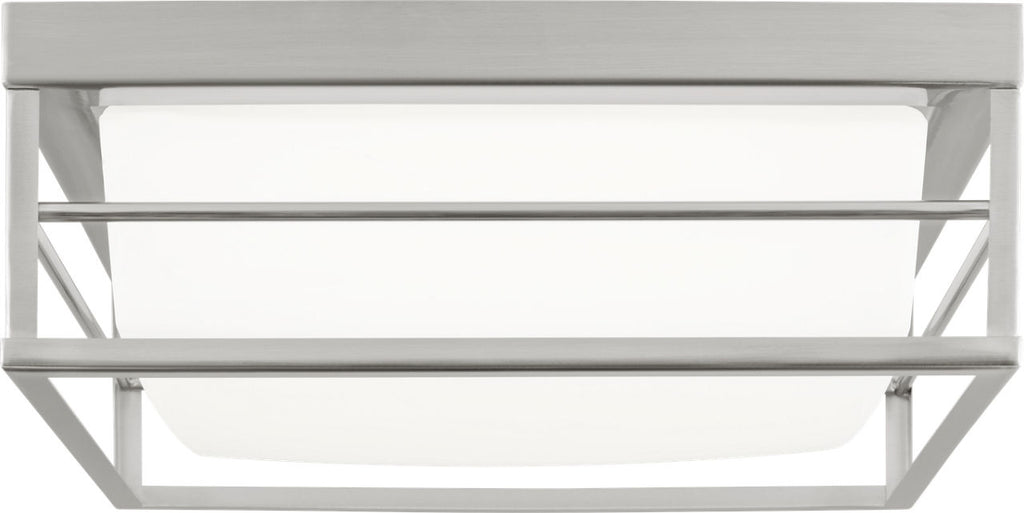 Dearborn Medium LED Flush Mount Brushed Nickel Bulbs Included