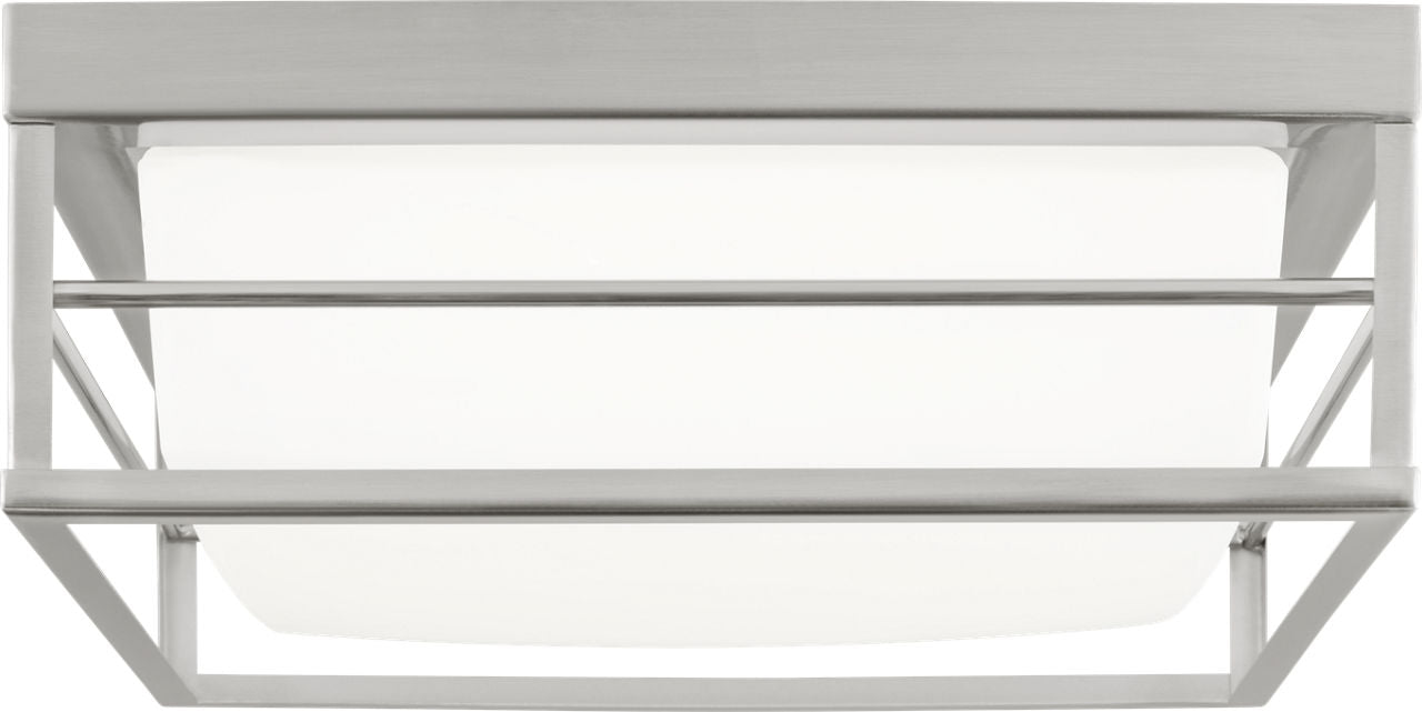 Dearborn Medium LED Flush Mount Brushed Nickel Bulbs Included
