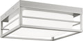 Dearborn Small LED Flush Mount Brushed Nickel Bulbs Inc