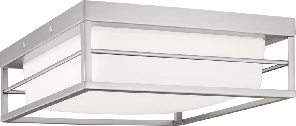 Dearborn Medium LED Flush Mount Brushed Nickel Bulbs Included
