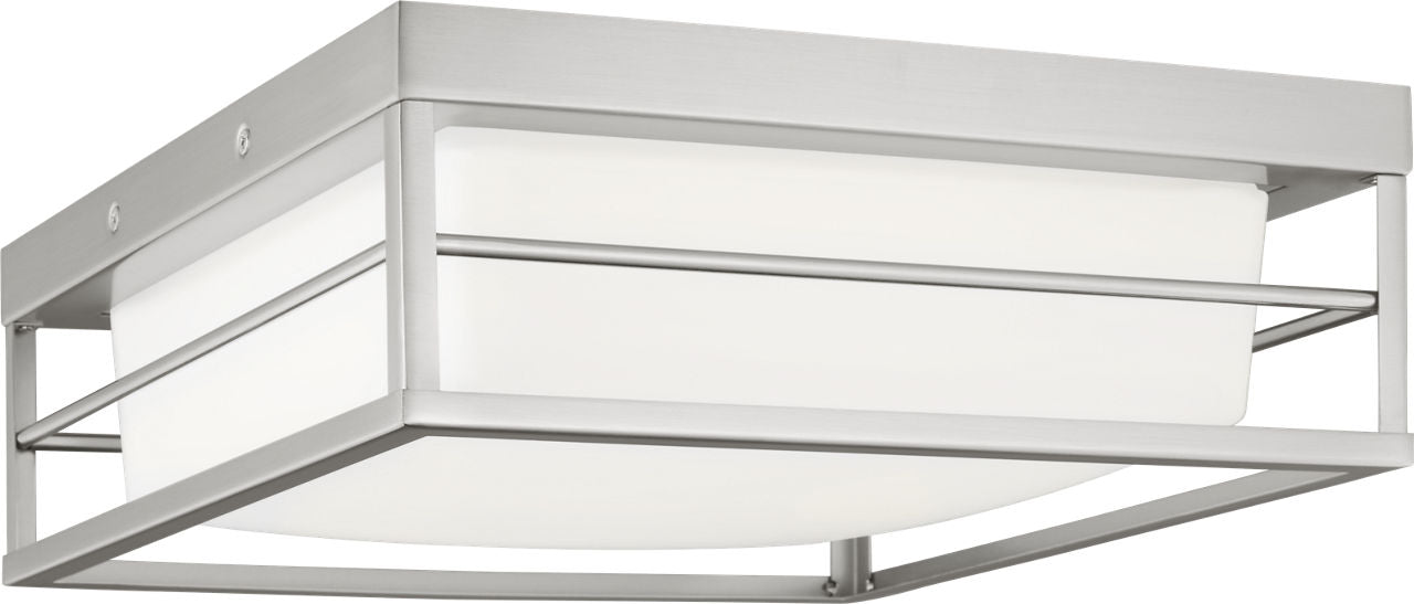 Dearborn Medium LED Flush Mount Brushed Nickel Bulbs Included