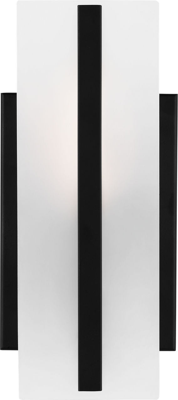 Dex One Light Wall / Bath Sconce Midnight Black Bulbs Included