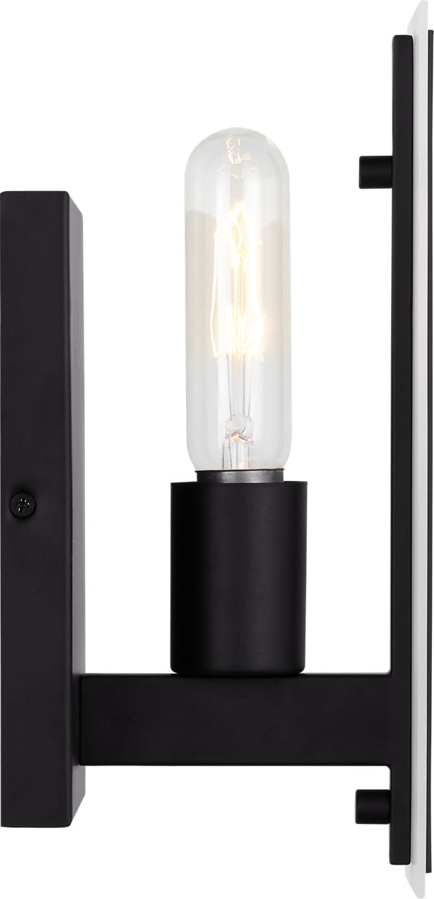 Dex One Light Wall / Bath Sconce Midnight Black Bulbs Included