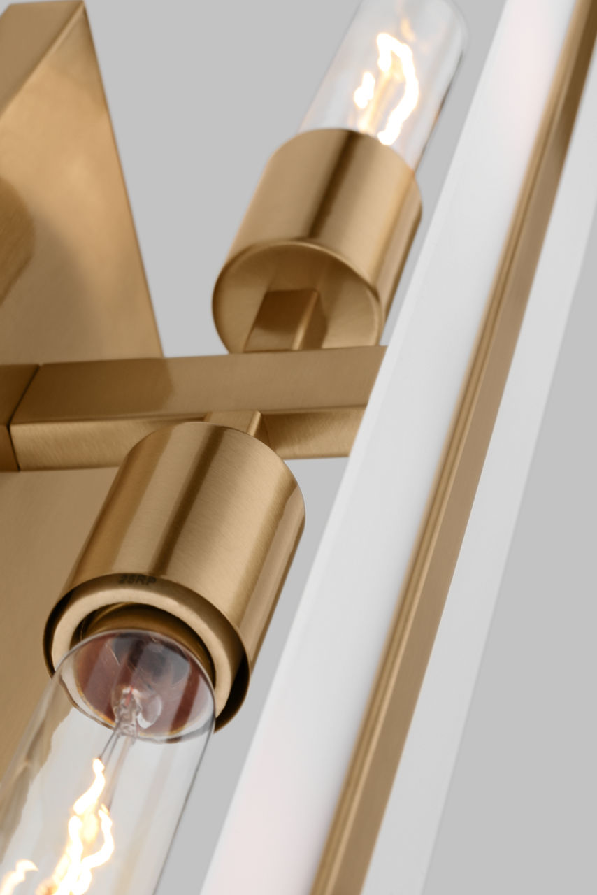 Dex Medium Two Light Wall / Bath Satin Brass