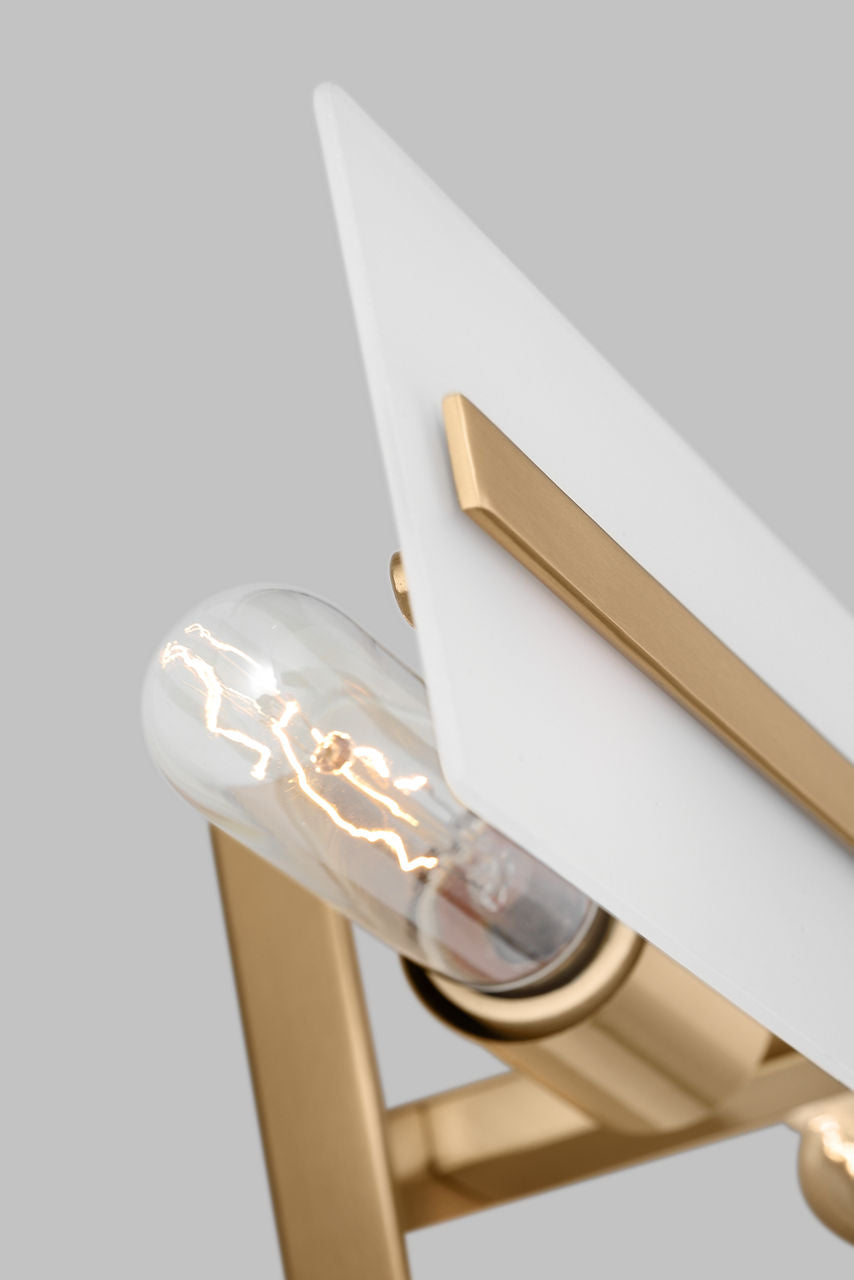 Dex Large Three Light Wall / Bath Satin Brass