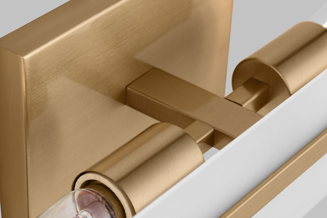 Dex Small Two Light Wall / Bath Satin Brass