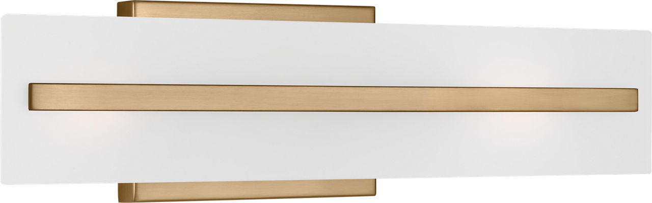 Dex Small Two Light Wall / Bath Satin Brass Bulbs Included