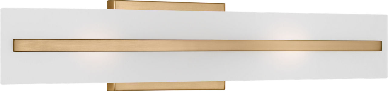 Dex Medium Two Light Wall / Bath Satin Brass Bulbs Included