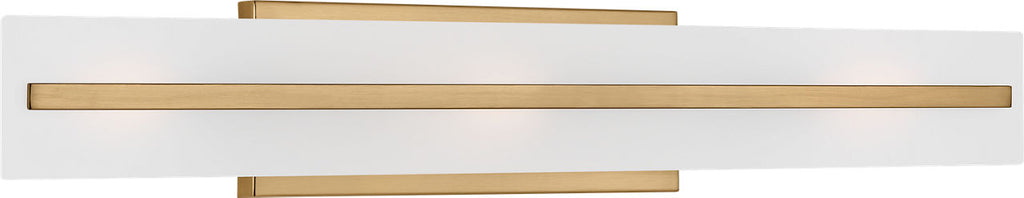 Dex Large Three Light Wall / Bath Satin Brass