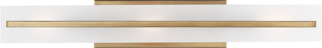 Dex Large Three Light Wall / Bath Satin Brass