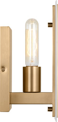 Dex One Light Wall / Bath Sconce Satin Brass Bulbs Inc