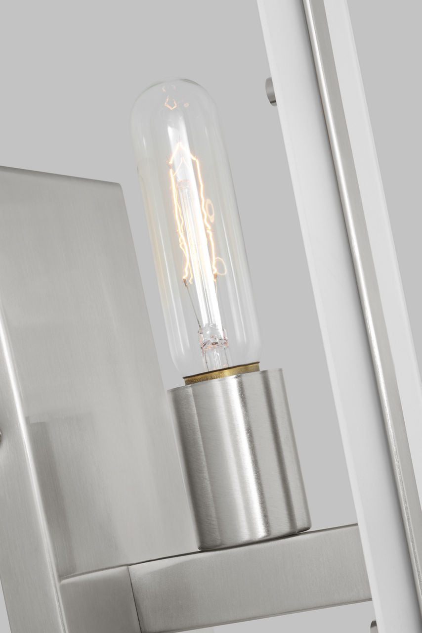 Dex One Light Wall / Bath Sconce Brushed Nickel Bulbs Included